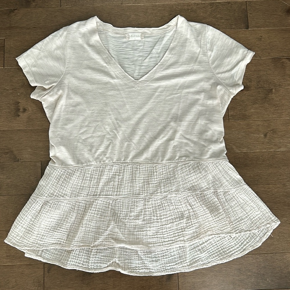 Altar’d State beige short sleeve top